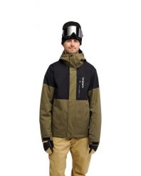 Kurtka śniegowa techniczna dla Mężczyzn TITANO 10K Zielony. Zielone kurtki Quiksilver, m, bez wzorów, z materiału, bez kaptura. Za 819.99 zł.