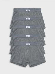 Bokserki 5 pack - szary. Szare bokserki Sinsay, l, bez wzorów. Za 49.99 zł.