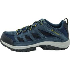 Buty trekkingowe męskie Columbia Crestwood. Czarne trekkingi Columbia, bez wzorów, z materiału, bez zapięcia. Za 259.99 zł.