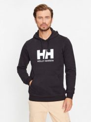 Helly Hansen Bluza Logo 33977 Czarny Regular Fit. Czarne bluzy Helly Hansen, m, bez wzorów, z bawełny, bez kaptura. Za 249.99 zł.