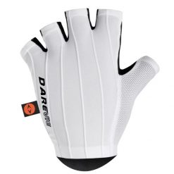Rękawiczki rowerowe bez palców aero z technologią ULTRA PALM® na długie trasy. Białe rękawiczki DAREVIE, bez wzorów, z materiału. Za 237.99 zł.