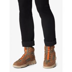 Buty outdoor męskie Sorel Mac Hill Lite Trace WP. Brązowe trekkingi Sorel, bez wzorów, bez zapięcia. Za 692.30 zł.