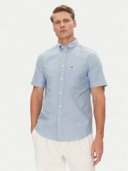 Tommy Hilfiger Koszula Heritage MW0MW36272 Błękitny Regular Fit. Niebieskie koszule Tommy Hilfiger, m, bez wzorów, z bawełny, bez kołnierzyka, bez ramiączek. Za 209.99 zł.