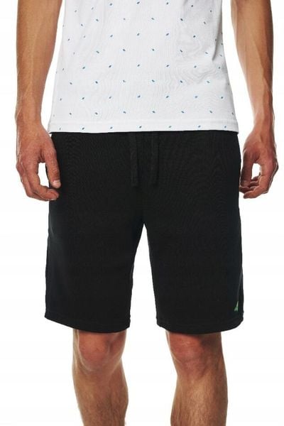 Spodenki dresowe męskie 4F 4FWSS26TSHOM0999. Czarne krótkie spodenki sportowe 4F, m, bez wzorów, z bawełny. Za 79.99 zł.