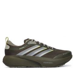 Buty do biegania adidas. Zielone buty do biegania Adidas, bez wzorów, bez zapięcia, do biegania. Za 749.99 zł.