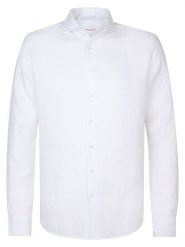 PROFUOMO Koszula - Slim fit - w kolorze białym rozmiar: 41. Białe koszule PROFUOMO, bez wzorów, ze lnu, bez kołnierzyka, bez ramiączek. Za 233.95 zł.