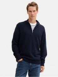 Tom Tailor Sweter 1044475 Granatowy Regular Fit. Niebieskie swetry rozpinane Tom Tailor, l, bez wzorów, z bawełny, bez kołnierzyka, bez ramiączek. Za 149.99 zł.