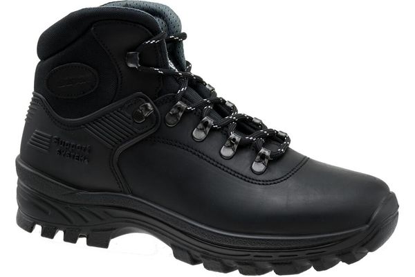 Buty męskie trekkingowe Grisport Nero Dakar Trekking. Czarne buty turystyczne Grisport, na zimę, bez wzorów, z materiału, bez zapięcia, trekkingowe. Za 299.99 zł.