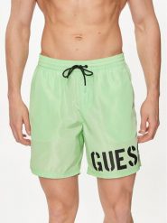 Guess Szorty kąpielowe F4GT28 WG292 Zielony Regular Fit. Zielone kąpielówki Guess, l, z aplikacjami, z syntetyku. Za 289.99 zł.