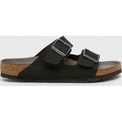 Birkenstock - Klapki. Brązowe klapki Birkenstock, z materiału. Za 329.90 zł.