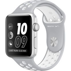 Smartwatch Apple Watch 2 Nike+ 38mm Srebrny (MNNQ2MP/A). Szare zegarki smartwatch Apple, bez wzorów. Za 1,565.00 zł.