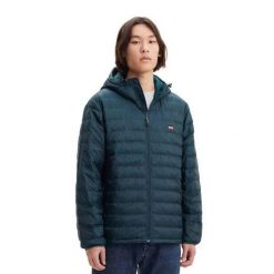 Męska Kurtka Puchowa Presidio Z Kapturem. Zielone kurtki Levi's®, l, bez wzorów, z materiału, z kapturem. Za 484.99 zł.