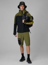 4F Spodenki trekkingowe szybkoschnące męskie - khaki XXL. Brązowe szorty 4F, l, bez wzorów, z materiału. Za 199.99 zł.