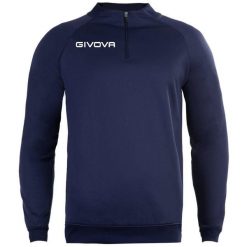 Bluza piłkarska dla dorosłych Givova Maglia Tecnica granatowa. Niebieskie bluzy Givova, s, bez wzorów, bez kaptura. Za 87.15 zł.