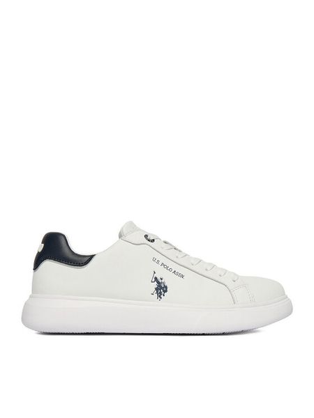 U.S. Polo Assn. Sneakersy EO-AUSTIN001M/6L1 Biały. Białe buty sportowe casual U.S. Polo Assn., bez wzorów, ze skóry, bez zapięcia. Za 299.99 zł.