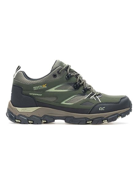 Regatta Buty turystyczne "Holcombe III" w kolorze khaki rozmiar: 42. Brązowe buty trekkingowe Regatta, bez wzorów, z materiału, bez zapięcia. Za 196.70 zł.