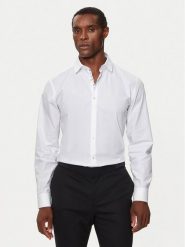 Hugo Koszula Koey 50519729 Biały Slim Fit. Białe koszule Hugo, m, bez wzorów, z bawełny, bez kołnierzyka, bez ramiączek. Za 399.99 zł.