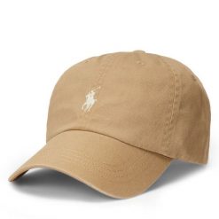 Czapka z daszkiem Polo Ralph Lauren. Brązowe czapki z daszkiem Polo Ralph Lauren, bez wzorów. Za 289.99 zł.