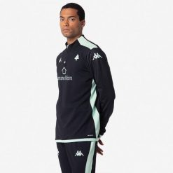 Kurtka z dresu Metz Ablas Pro 8 2024/25. Czarne kurtki Kappa, bez wzorów, z dresówki, bez kaptura. Za 276.60 zł.