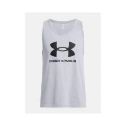 Koszulka treningowa męska Under Armour 1382883035. Szare bezrękawniki Under Armour, m, bez wzorów, bez kołnierzyka, bez ramiączek. Za 186.50 zł.