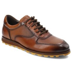 Brązowe Półbuty Brooman Eleganckie Obuwie Męskie. Brązowe eleganckie półbuty Brooman, bez wzorów, ze skóry, bez obcasa, bez zapięcia. Za 609.00 zł.