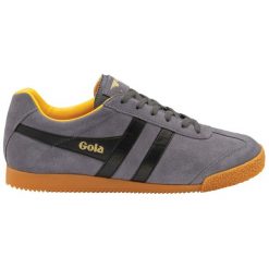 Sneakersy z zamszu Gola Harrier. Brązowe buty sportowe casual Gola, bez wzorów, z zamszu, bez zapięcia. W wyprzedaży za 350.50 zł.