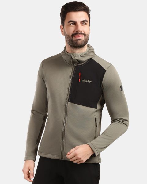 Męska bluza polarowa Kilpi SEVELEN-M. Zielone bluzy z kapturem Kilpi, l, bez wzorów, z materiału, z kapturem. Za 422.05 zł.