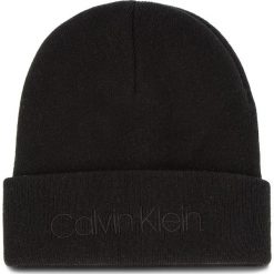 Czapka CALVIN KLEIN - Casual Beanie M K50K504121 001. Czarne czapki zimowe marki CALVIN KLEIN, z kaszmiru. Za 179.00 zł.