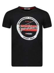 Geographical Norway Koszulka "Jaris" w kolorze czarnym rozmiar: XL. Czarne bezrękawniki Geographical Norway, xl, bez wzorów, z bawełny, bez kołnierzyka, bez ramiączek. Za 52.79 zł.