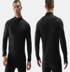 BIELIZNA TERMOAKTYWNA 4F BLUZA MĘSKA GÓRA UBRUM035 XXL. Czarna bluzy bez kaptura 4F, m, bez wzorów, z materiału, bez kaptura. Za 126.95 zł.