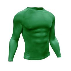 Dżersej z długim rękawem Precision Essential Baselayer. Zielone bluzki z długim rękawem PRECISION, bez wzorów, z dżerseju, bez kołnierzyka, bez ramiączek. Za 197.00 zł.
