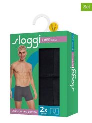 Sloggi Bokserki (2 pary) "Ever" w kolorze czarnym rozmiar: M. Czarne bokserki Sloggi, m, bez wzorów. Za 61.45 zł.