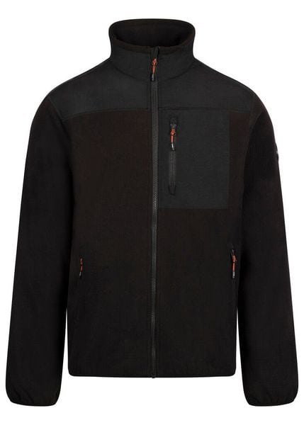 Dlx Lafferty - Męska kurtka polarowa Dlx czarna. Czarne kurtki Trespass, m, bez wzorów, z polaru, bez kaptura. Za 364.99 zł.