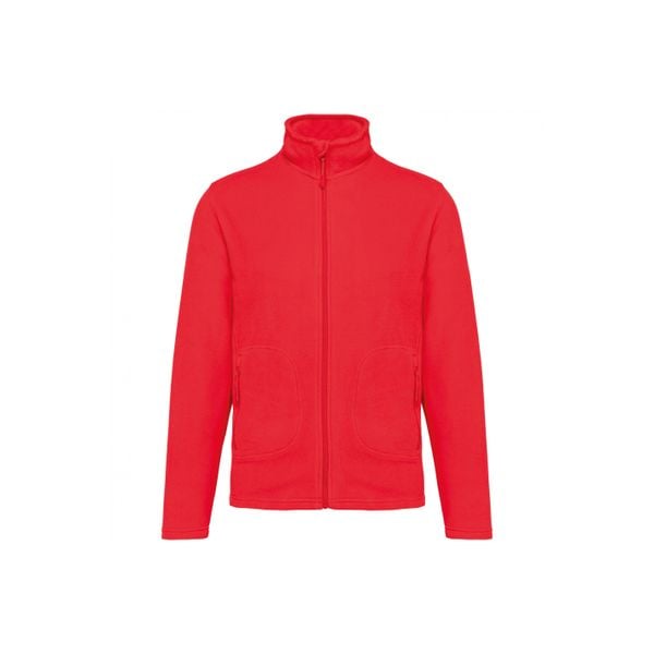 Ekologiczny polar Kariban. Czerwone bluzy z polaru KARIBAN, m, bez wzorów, z polaru, bez kaptura. Za 172.00 zł.