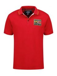 Geographical Norway Koszulka polo "Karite" w kolorze czerwonym rozmiar: S. Czerwone koszulki polo Geographical Norway, s, bez wzorów, z bawełny, bez kołnierzyka, bez ramiączek. Za 65.85 zł.
