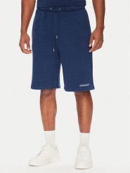 Guess Jeans Szorty sportowe M5YD49 KCXQ1 Niebieski Regular Fit. Niebieskie krótkie spodenki sportowe Guess Jeans, m, z aplikacjami, z bawełny. Za 299.00 zł.
