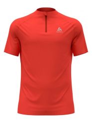 Odlo Koszulka "Essential" w kolorze czerwonym do biegania rozmiar: M. Czerwone t-shirty sportowe ODLO, bez wzorów, z materiału, bez ramiączek, do biegania. Za 131.95 zł.