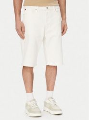 HUGO Szorty jeansowe 50561648 Kremowy Relaxed Fit. Białe szorty Hugo, m, bez wzorów, z bawełny. Za 449.99 zł.