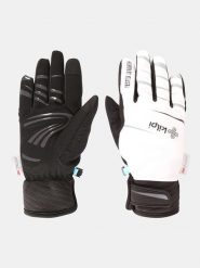 Kilpi Rękawiczki funkcyjne "Rot" w kolorze biało-czarnym rozmiar: M. Białe rękawiczki Kilpi, bez wzorów. Za 138.95 zł.