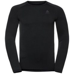 Longsleeve termoaktywny męski ODLO Performance Warm Bl Top Crew Neck. Czarne bielizna termoaktywna ODLO, na zimę, m, bez wzorów, bez ramiączek, narciarskie. Za 289.38 zł.