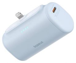 Baseus Compact IP 5000mAh 20W niebieski. Niebieskie powerbanki . Za 84.90 zł.