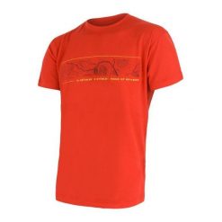 SENSOR Termoaktywna koszulka męska MERINO ACTIVE PT TEE SS-S-Pomarańczowy. Zielone bielizna termoaktywna Sensor, l, bez wzorów, z materiału, bez ramiączek, do biegania. Za 209.90 zł.