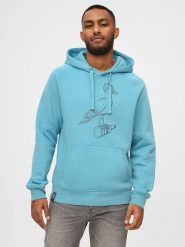 Derbe Bluza w kolorze błękitnym rozmiar: 3XL. Niebieskie bluzy Derbe, xl, bez wzorów, z kapturem. Za 213.69 zł.