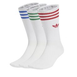 Zestaw 3 par wysokich skarpet unisex adidas. Białe skarpety Adidas, bez wzorów. Za 69.99 zł.