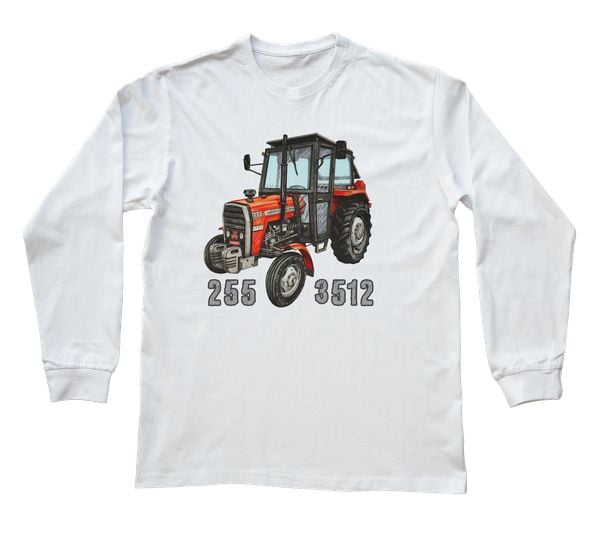 Massey Ferguson — bluzka z długim rękawem (Rozmiar: S (dorosła); Kolor koszulki: biały; Rodzaj nadruku: Massey Ferguson). Białe bluzki z długim rękawem nikiniki, s, bez wzorów, z bawełny, bez kołnierzyka, bez ramiączek. Za 99.00 zł.