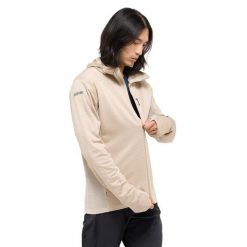 Kurtka z kapturem Haglöfs L.I.M Mid Fast II. Brązowe kurtki Haglöfs, l, bez wzorów, z kapturem. W wyprzedaży za 600.85 zł.