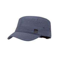 Czapka z daszkiem BUFF MILITARY CAP SOLID ASH. Niebieskie czapki z daszkiem Buff, bez wzorów, z nylonu. Za 139.90 zł.