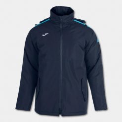 Kurtka sportowa wiatrówka męska Joma Trivor. Niebieskie kurtki przeciwdeszczowe Joma, m, bez wzorów, bez kaptura. Za 410.50 zł.