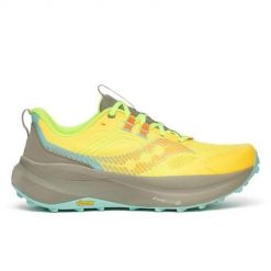 Buty do biegania męskie Saucony Xodus Ultra 4. Żółte buty do biegania Saucony, bez wzorów, bez zapięcia, do biegania. Za 993.00 zł.