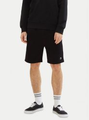 Tom Tailor Denim Szorty sportowe 1040931 Czarny Relaxed Fit. Czarne krótkie spodenki sportowe TOM TAILOR DENIM, m, bez wzorów, z denimu. Za 229.99 zł.